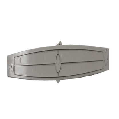 Metallic object on a grid background