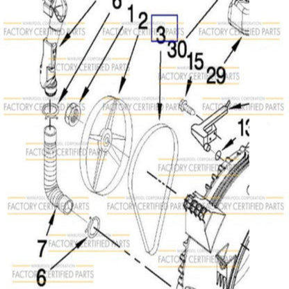 WPW10388418 Whirlpool Washer Driver Belt