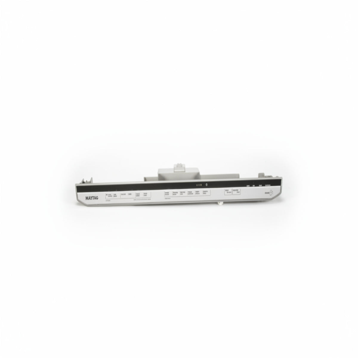 Long rectangular object with a brand name on a white background