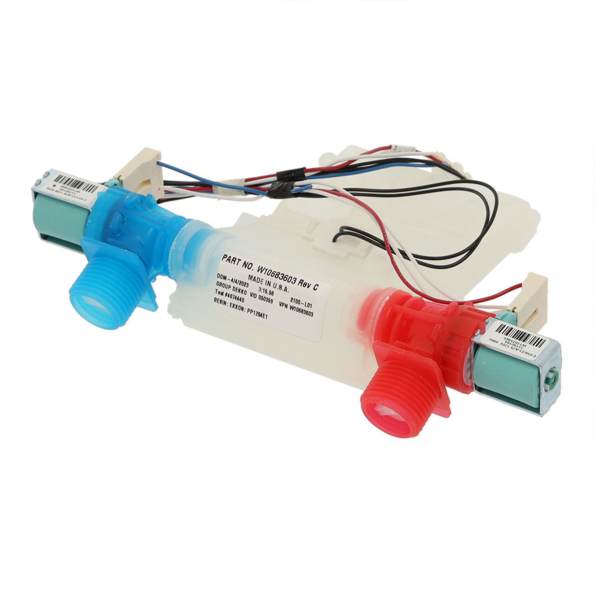 WPW10683603 Whirlpool Washer Water Inlet Valve