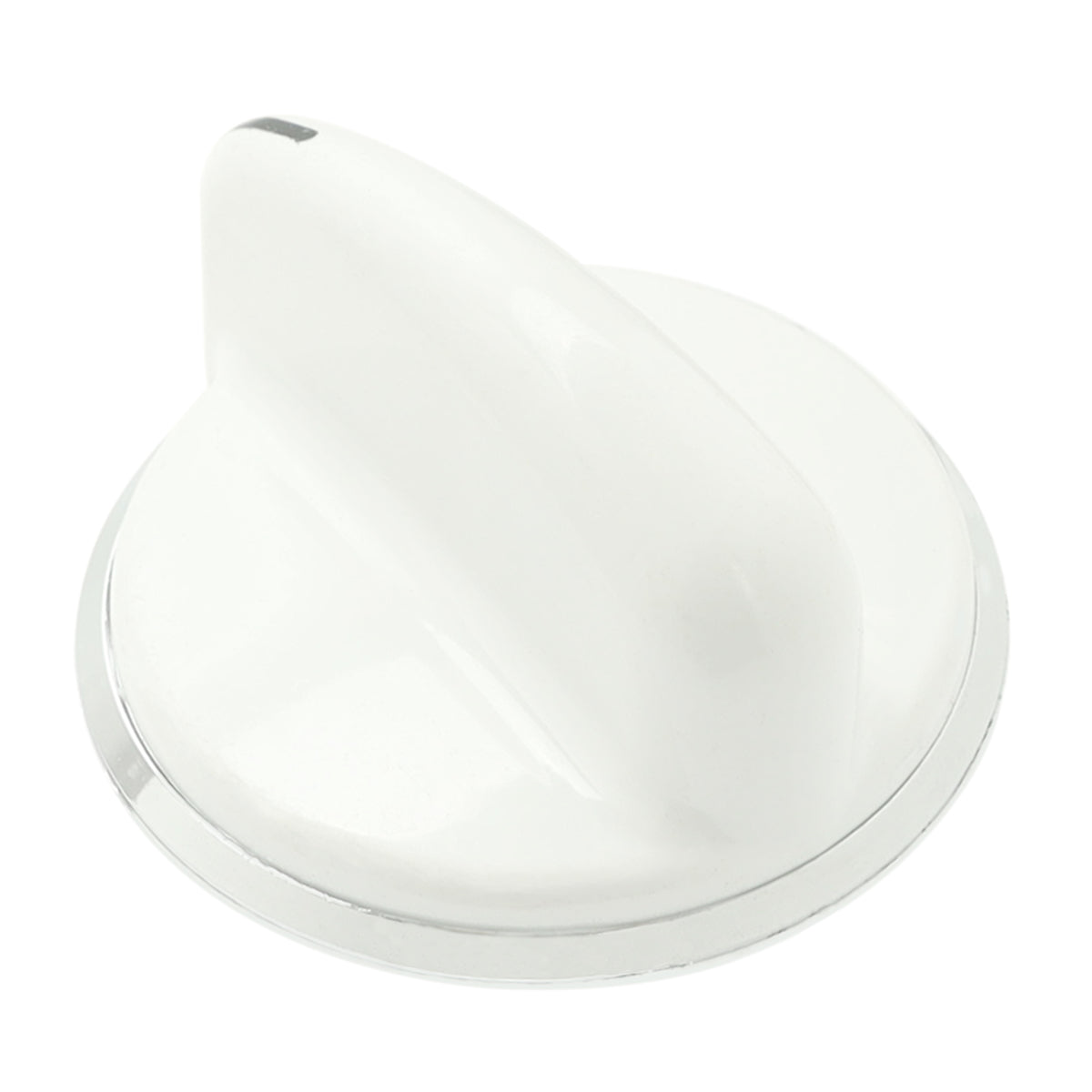 WW02F00278 GE Dryer Control Knob Assembly, White/Chrome