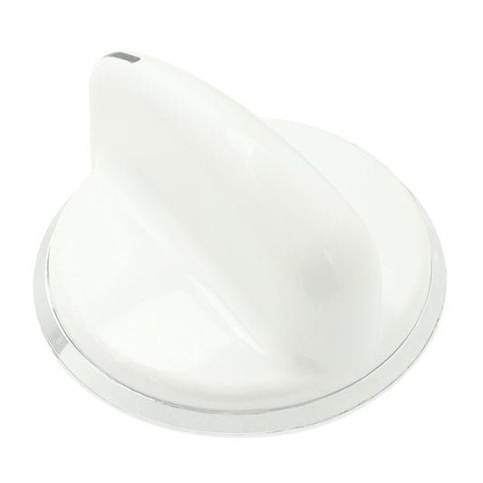 WW02F00278 GE Dryer Control Knob Assembly, White/Chrome