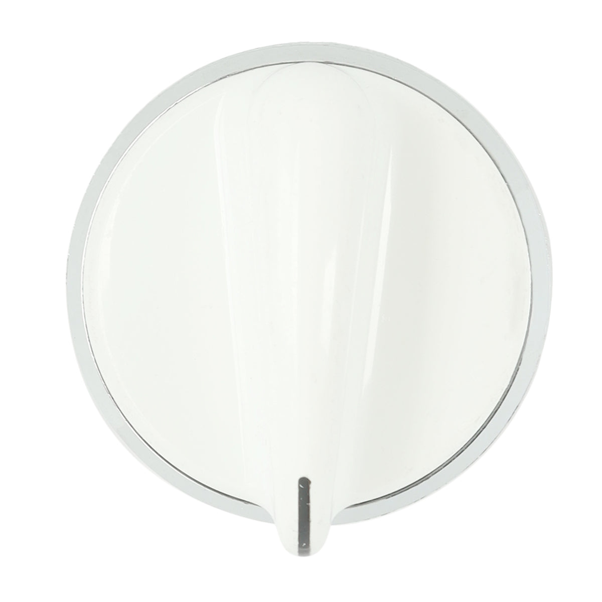 WW02F00278 GE Dryer Control Knob Assembly, White/Chrome