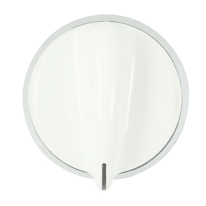 WW02F00278 GE Dryer Control Knob Assembly, White/Chrome