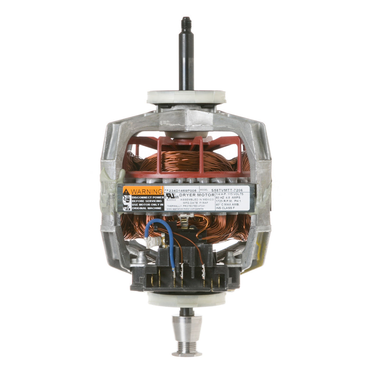 GE WW02F00521 Dryer Motor and Pulley Assembly