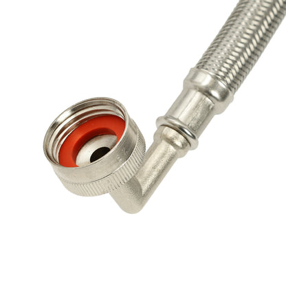 41065 5’ Stainless Steel Washing Machine Hoses with 90° Elbow - 1 Pair - Appliance Parts Canada
