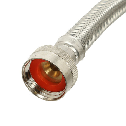 41065 5’ Stainless Steel Washing Machine Hoses with 90° Elbow - 1 Pair - Appliance Parts Canada