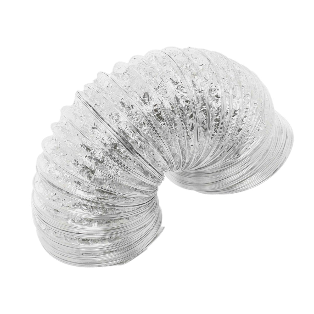 69033 4" x 8' Universal Dryer Venting Kit - Eastman Flexible Aluminum Foil Dryer Vent with Worm Gear Clamps - Appliance Parts Canada