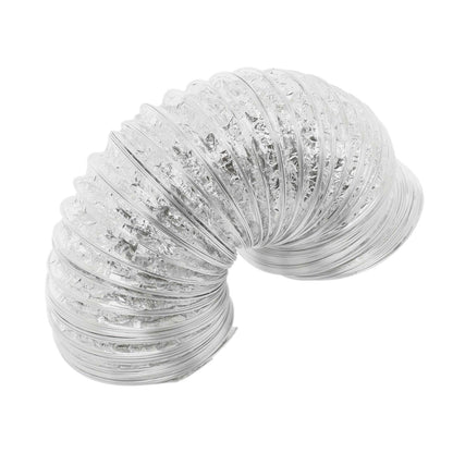 69033 4" x 8' Universal Dryer Venting Kit - Eastman Flexible Aluminum Foil Dryer Vent with Worm Gear Clamps - Appliance Parts Canada