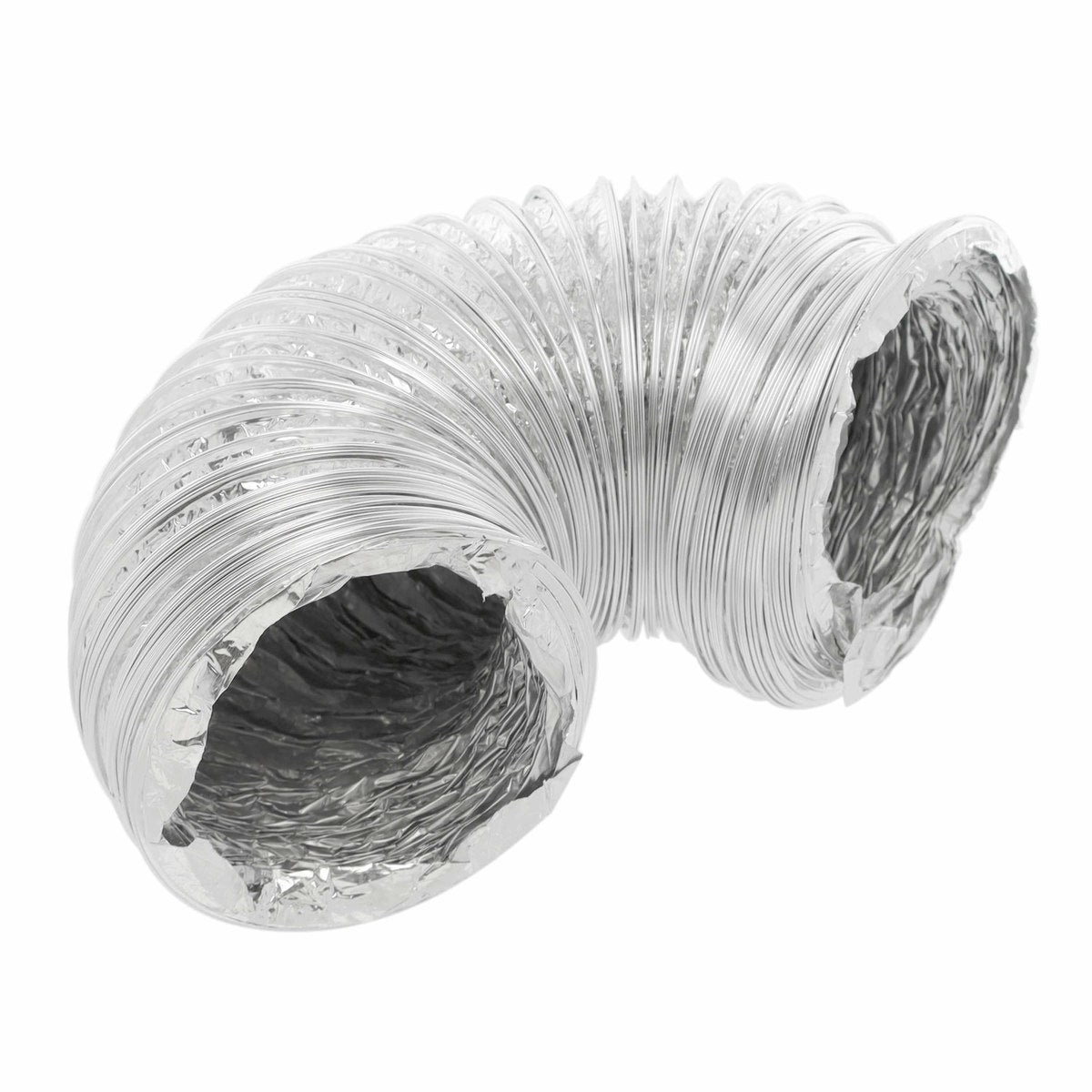 69033 4" x 8' Universal Dryer Venting Kit - Eastman Flexible Aluminum Foil Dryer Vent with Worm Gear Clamps - Appliance Parts Canada