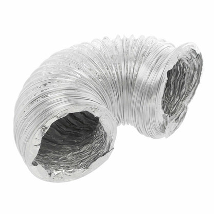 69033 4" x 8' Universal Dryer Venting Kit - Eastman Flexible Aluminum Foil Dryer Vent with Worm Gear Clamps - Appliance Parts Canada