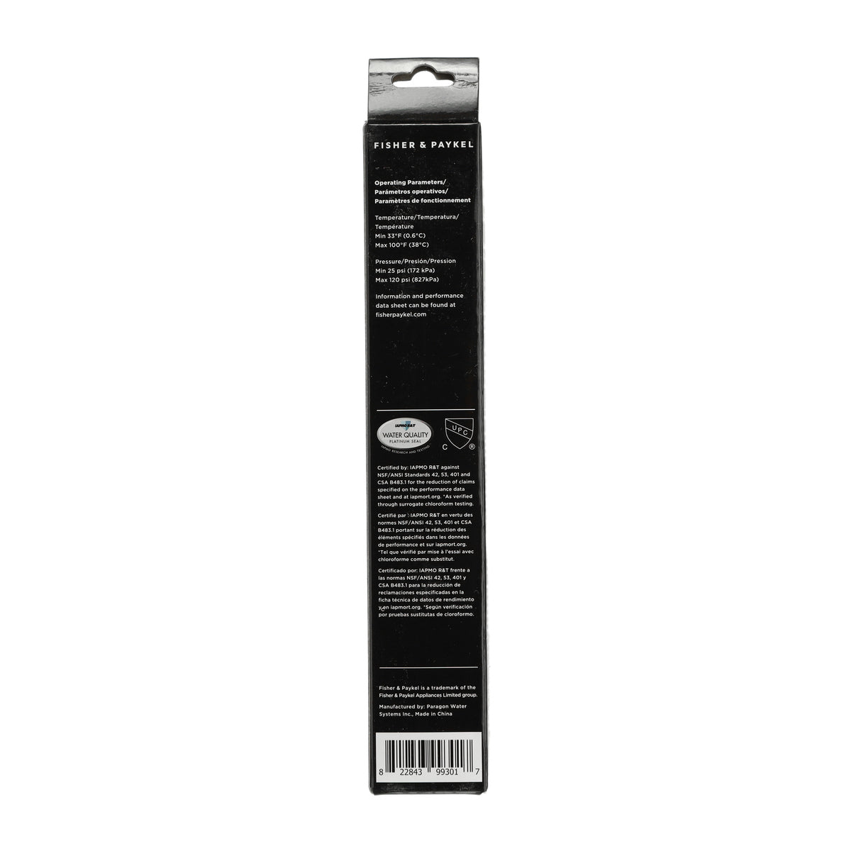 847200 Fisher & Paykel / DCS Refrigerator Water Cartridge Filter - Appliance Parts Canada