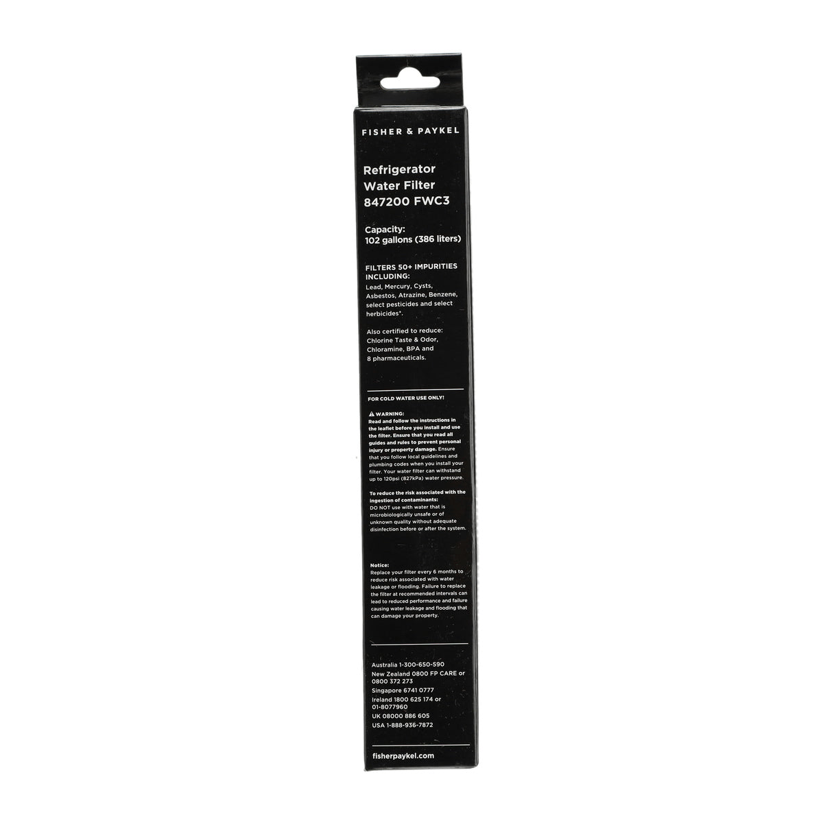 847200 Fisher & Paykel / DCS Refrigerator Water Cartridge Filter - Appliance Parts Canada
