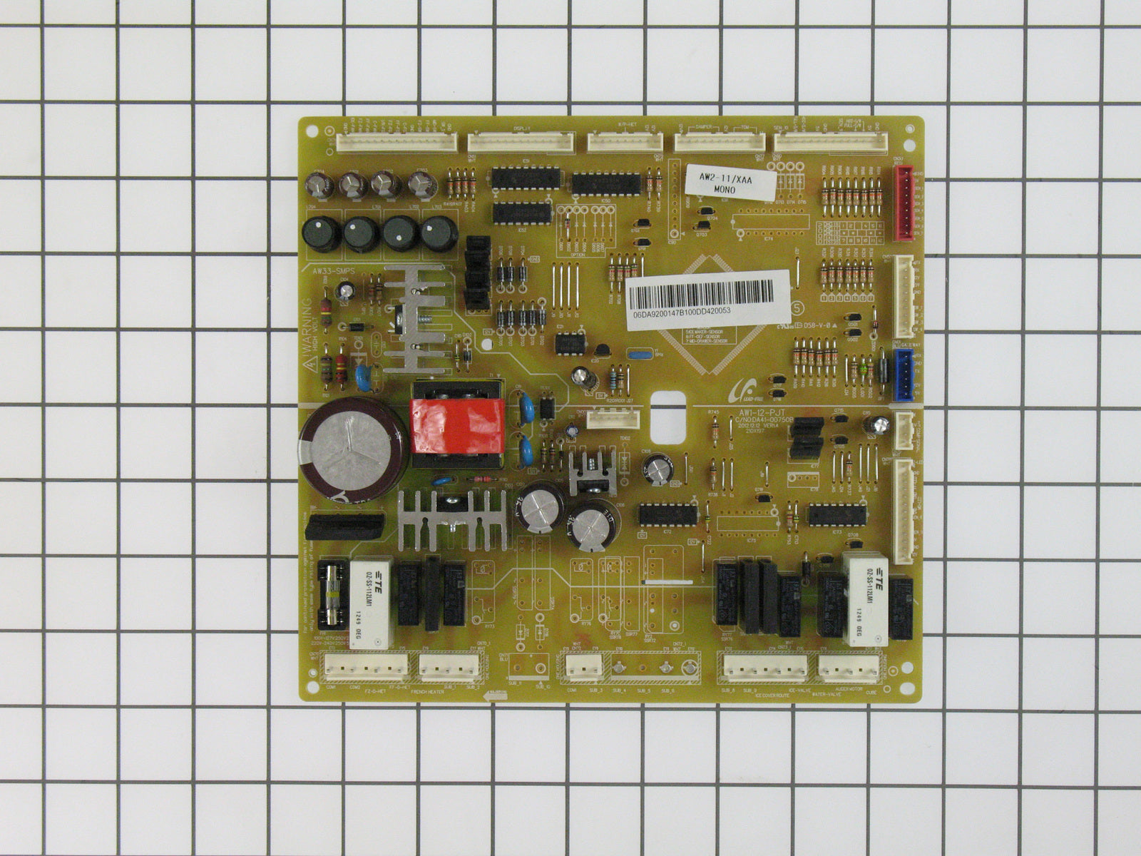 DA92-00147B Samsung Refrigerator Main PCB Assembly, 115VAC 12VDC 5 - Appliance Parts Canada