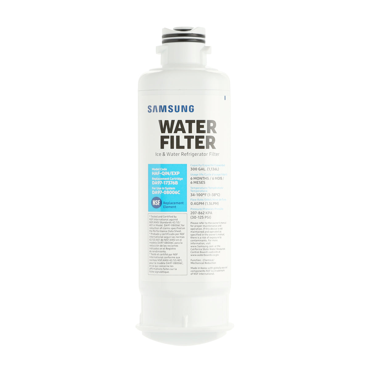 DA97-17376B Samsung Refrigerator Water Filter