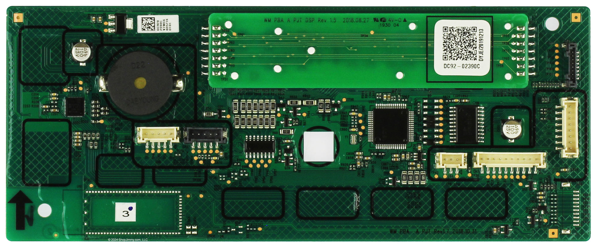 DC92-02390C Samsung Dryer Control Module Assembly DV6000R - Appliance Parts Canada