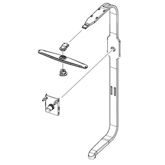 DD82-01751A Samsung Dishwasher Duct Assembly - Appliance Parts Canada