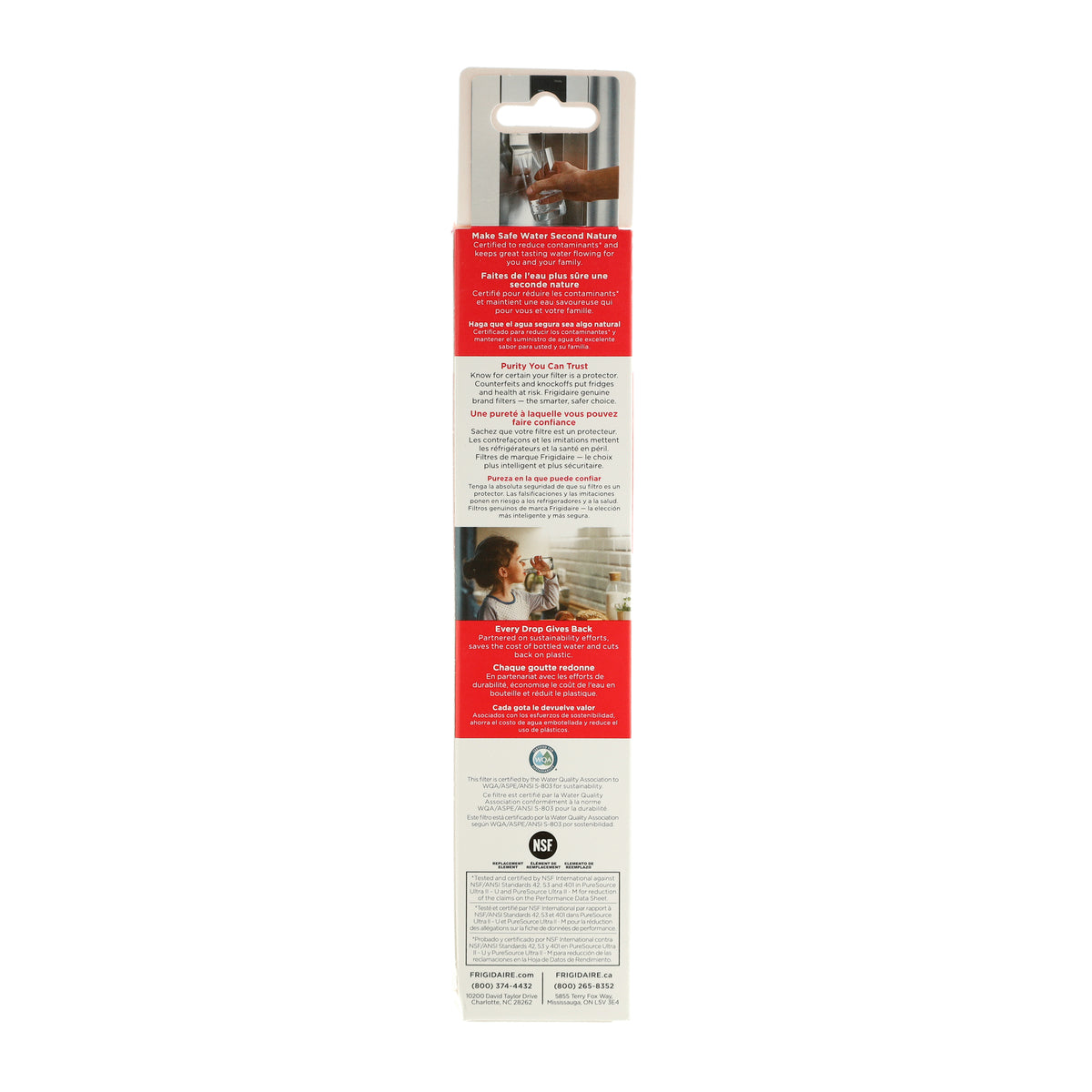 EPTWFU01 Frigidaire PureSource Ultra II Water and Ice Refrigerator Filter - Appliance Parts Canada