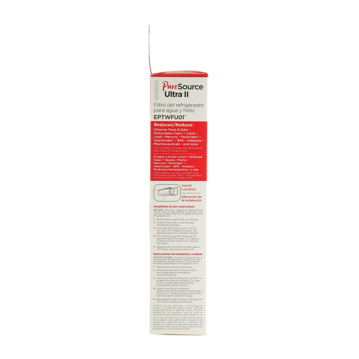 EPTWFU01 Frigidaire PureSource Ultra II Water and Ice Refrigerator Filter - Appliance Parts Canada