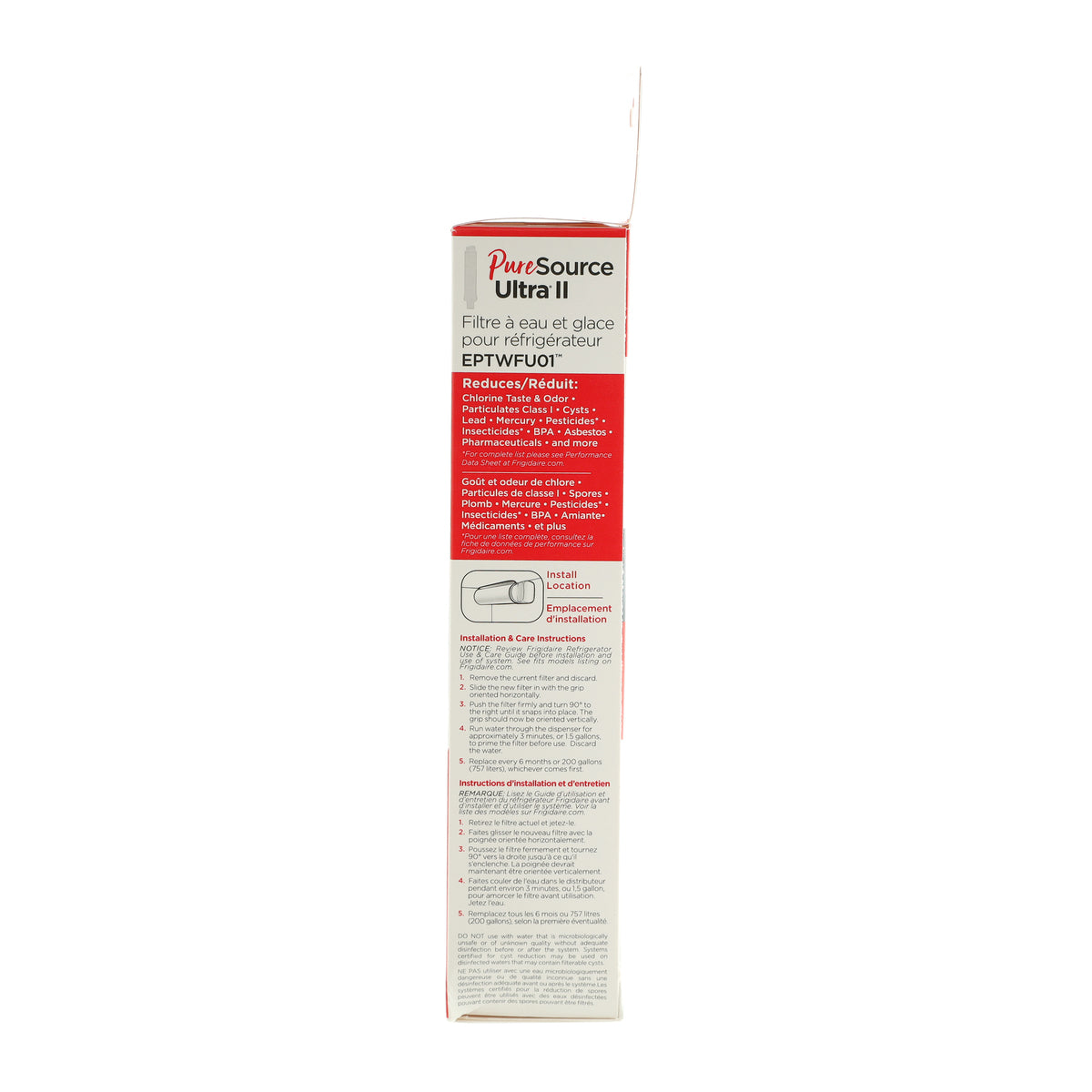 EPTWFU01 Frigidaire PureSource Ultra II Water and Ice Refrigerator Filter - Appliance Parts Canada