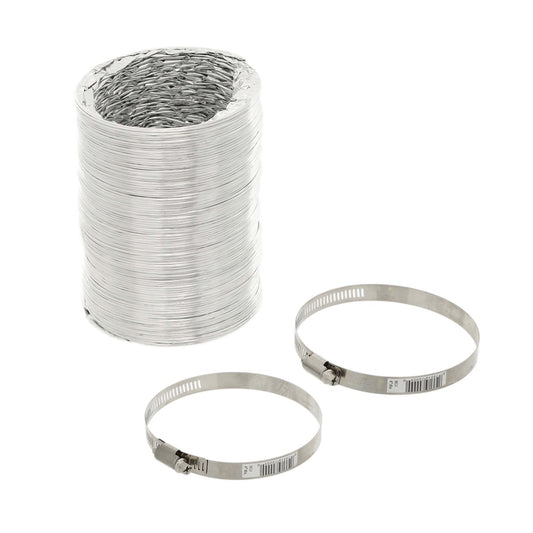 F0408MCX430 4" x 8' Dryer Duct Kit With 2 Clamps - Appliance Parts Canada