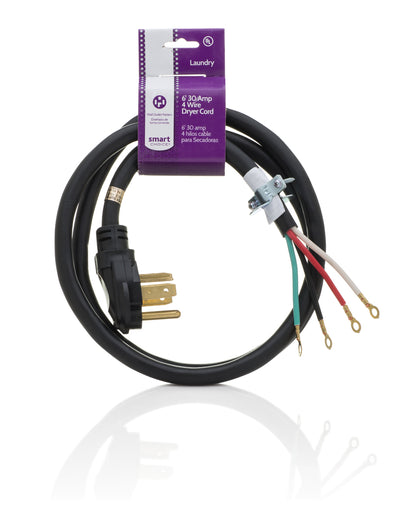 Frigidaire 5304492442 Smart Choice 6' 30-Amp. 4-Prong Dryer Cord - Appliance Parts Canada