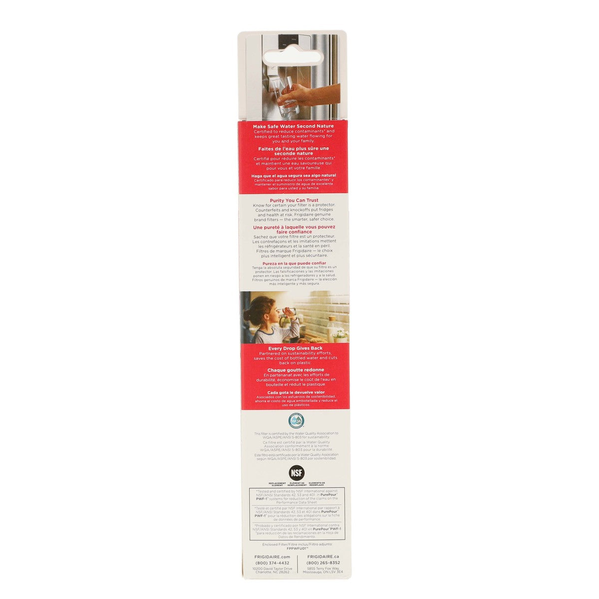 Frigidaire FPPWFU01 PurePour™ Water and Ice Refrigerator Filter PWF-1 - Appliance Parts Canada