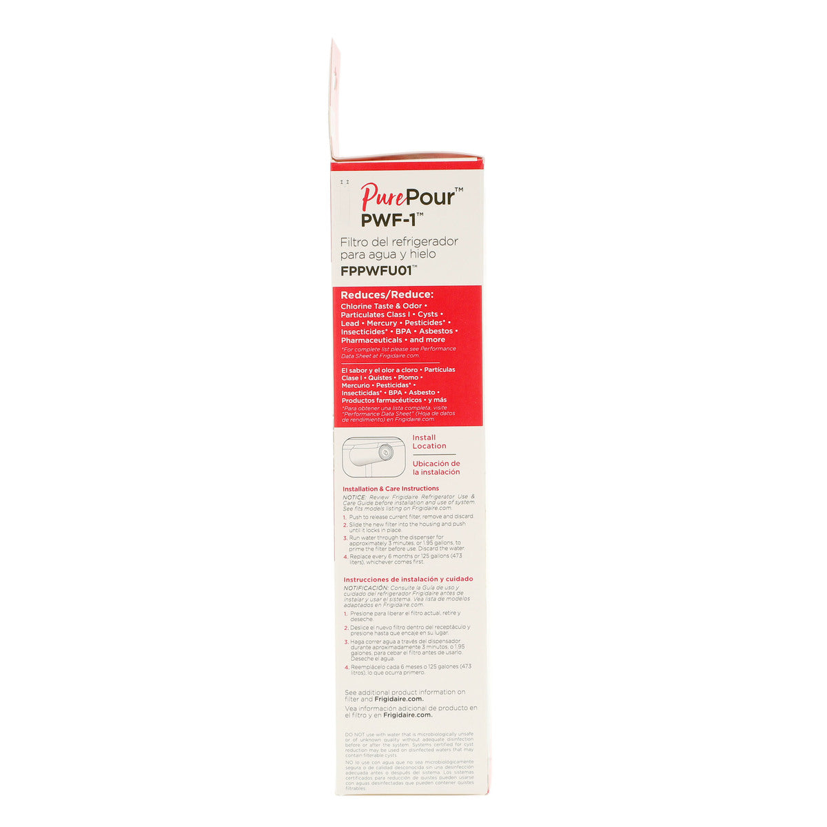 Frigidaire FPPWFU01 PurePour™ Water and Ice Refrigerator Filter PWF-1 - Appliance Parts Canada
