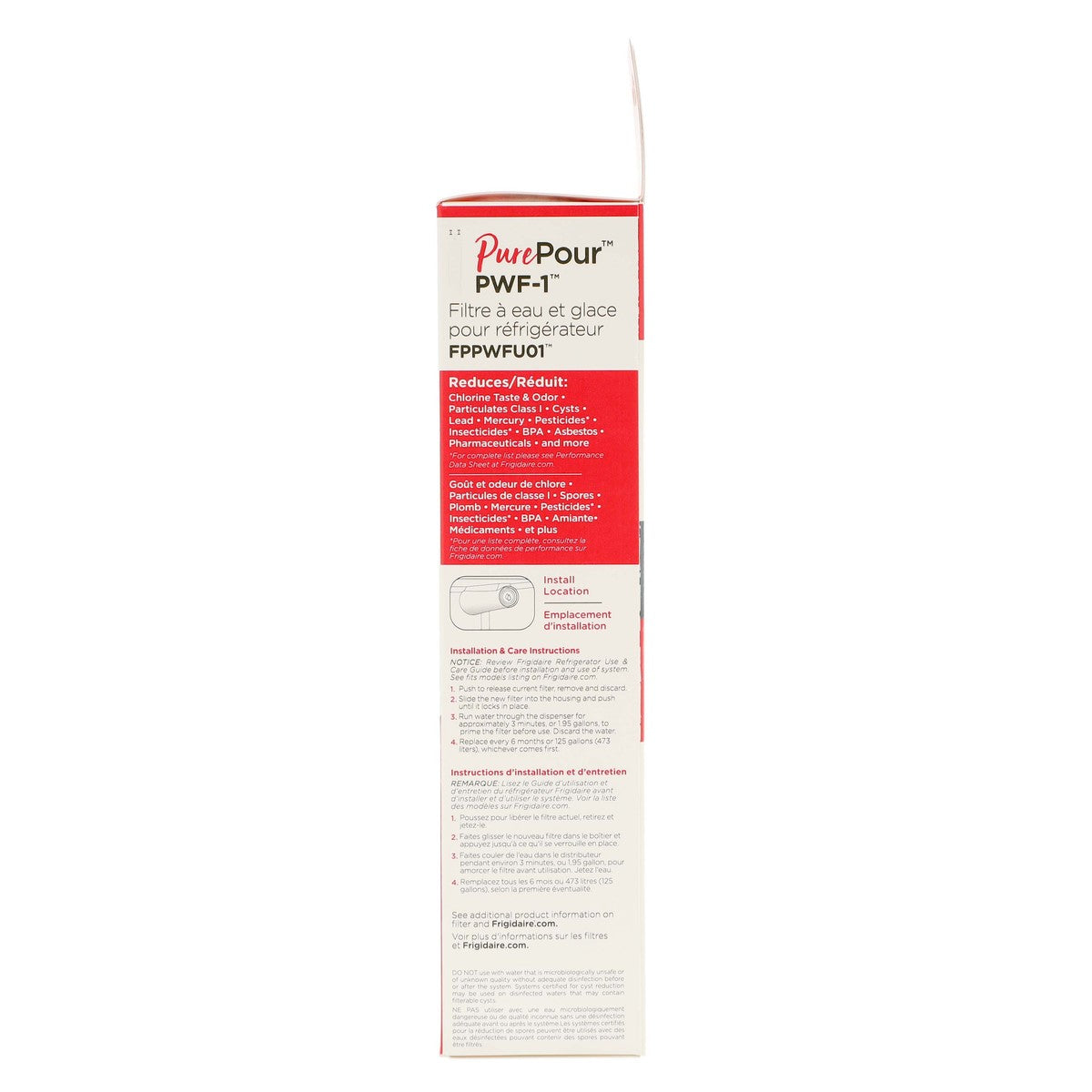 Frigidaire FPPWFU01 PurePour™ Water and Ice Refrigerator Filter PWF-1 - Appliance Parts Canada