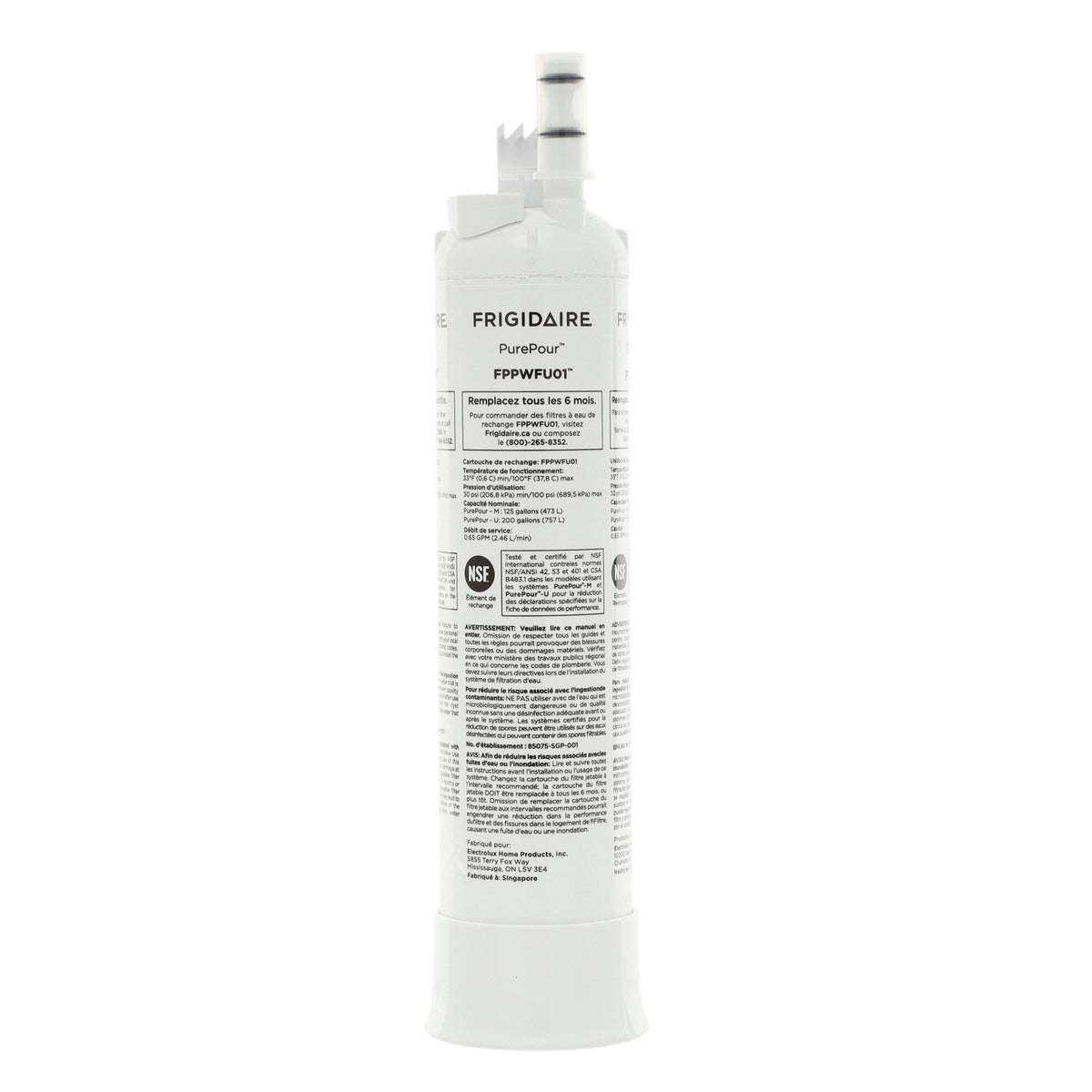 Frigidaire FPPWFU01 PurePour™ Water and Ice Refrigerator Filter PWF-1 - Appliance Parts Canada