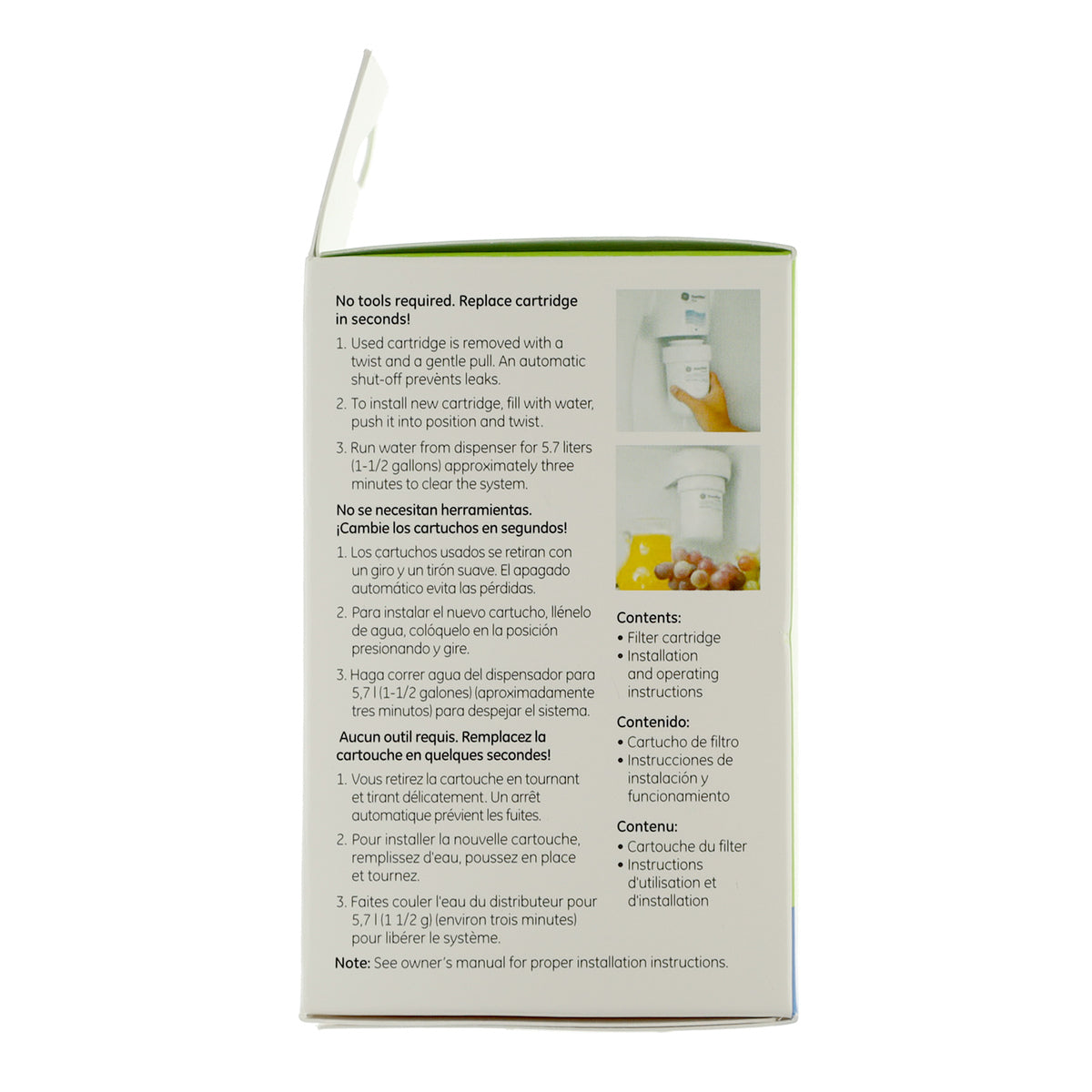 WG03F00835 MWF GE Refrigerator Water Filter - Appliance Parts Canada