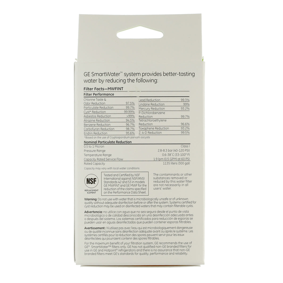 WG03F00835 MWF GE Refrigerator Water Filter - Appliance Parts Canada