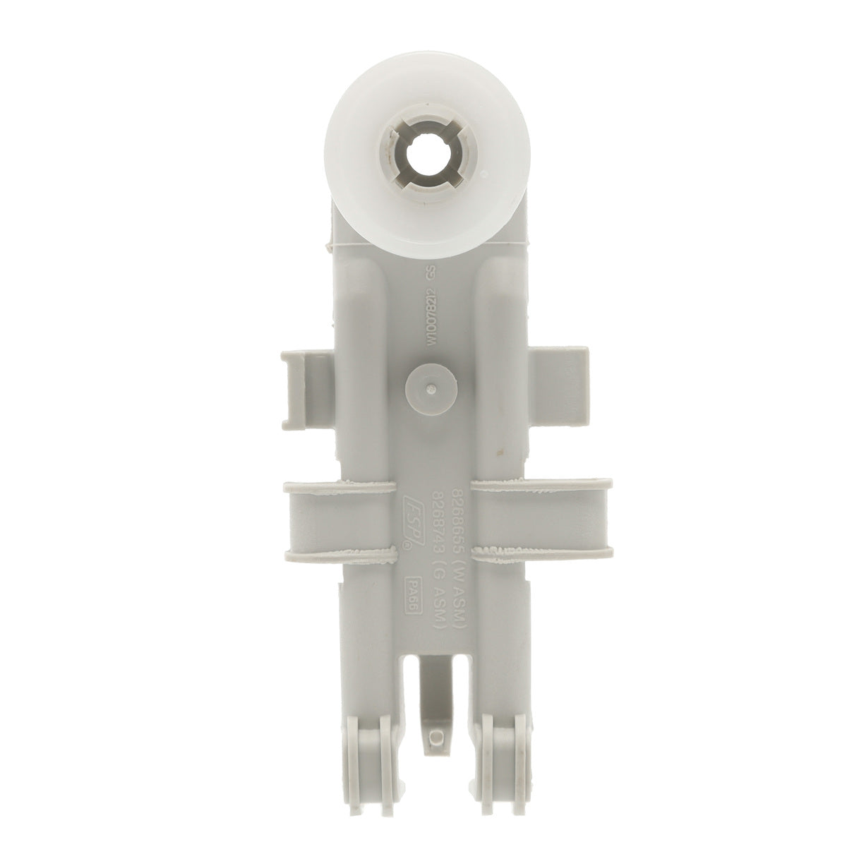 WP8268655 Whirlpool Dishwasher Upper Rack Wheel with Mount - Appliance Parts Canada