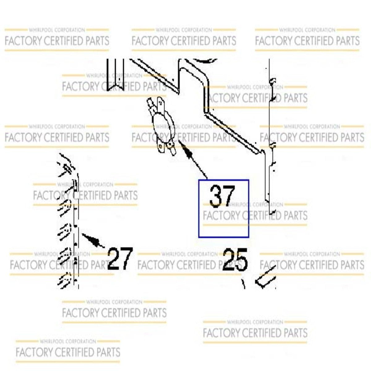 WP9759242 Whirlpool Range Oven Limit Thermostat - Appliance Parts Canada