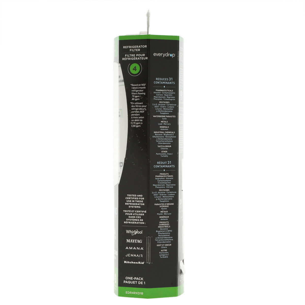 Whirlpool EDR4RXD1B #4 EveryDrop Refrigerator Water Filter - Appliance Parts Canada