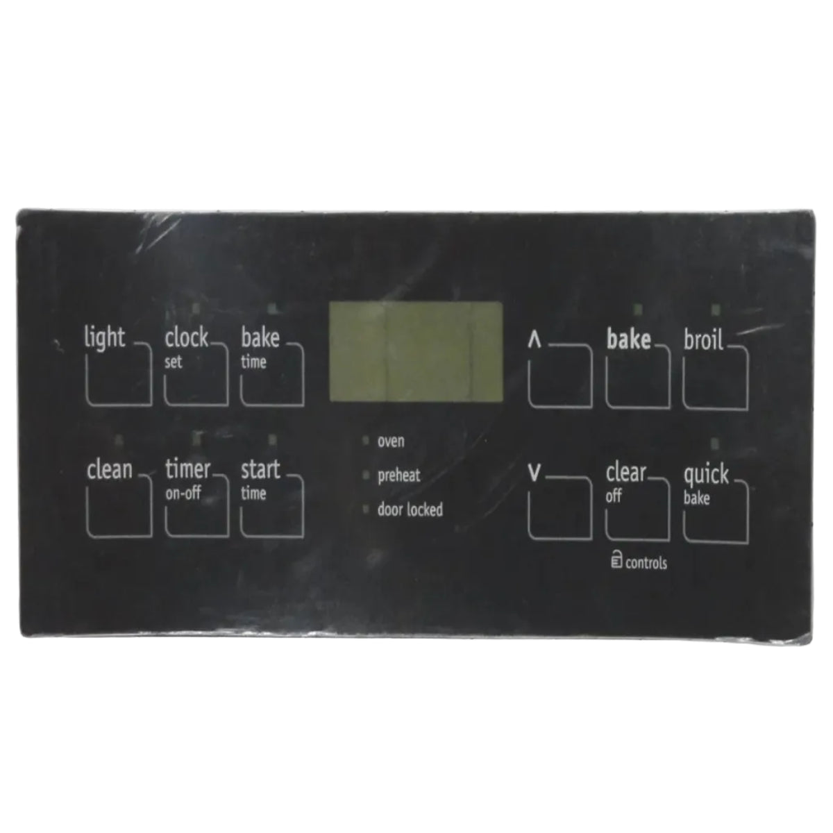 316419353 Frigidaire Range Clock Overlay, Black