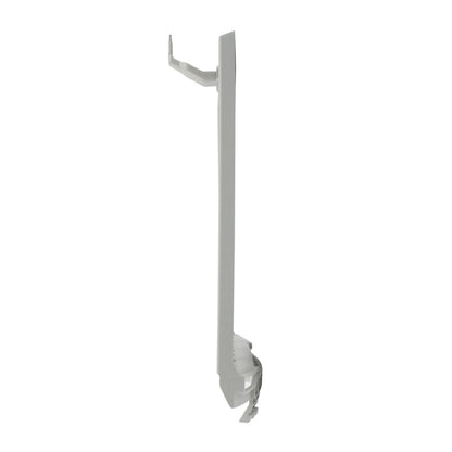 White door handle on a white background